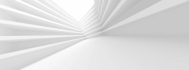 Yaratıcı iç mekan. Geometrik İş İnşaatı. 3B Görüntü