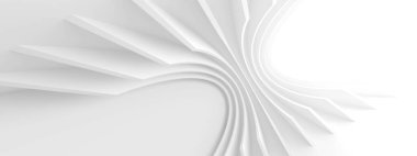 Minimal Mimarlık Konsepti. Endüstriyel İş Şablonu. 3B Hazırlama