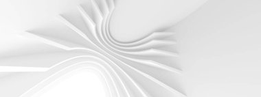 Soyut Mimarlık Geçmişi. Geometrik Şablon. 3B Görüntü