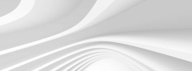 Gelecekçi İçişleri Konsepti. Güzel bir iş şablonu. 3B Görüntü