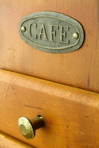 Old coffee grinder brown in color — Stock Photo, Image