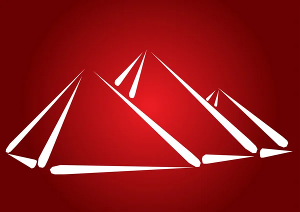 Pyramide, travel desitnation concept — Stock Vector