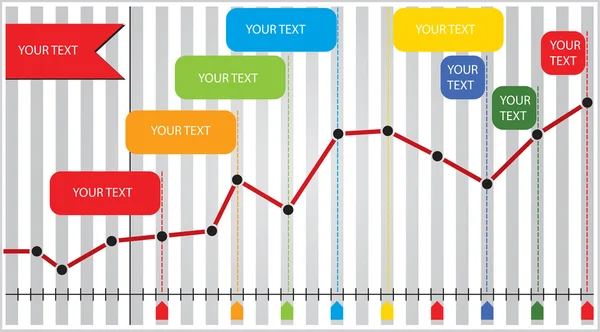 Grafieken met diagram — Stockvector