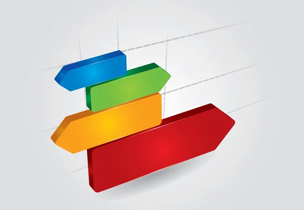 Cor sinal direcional — Vetor de Stock