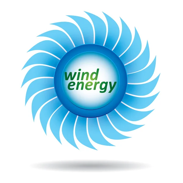 Ekologie koncepce - větrná energie — Stockový vektor