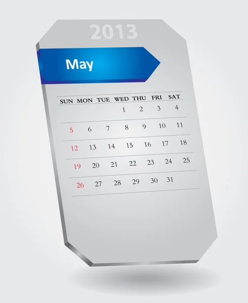 Calendrier mensuel — Image vectorielle