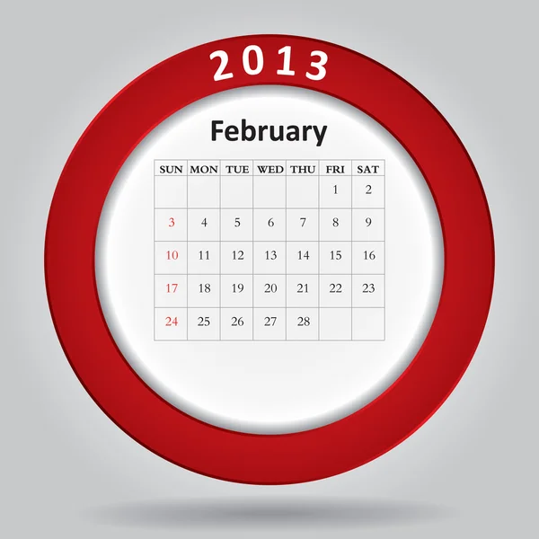 Modern monthly calendar — Stock Vector
