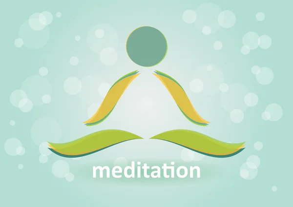 Méditation — Image vectorielle