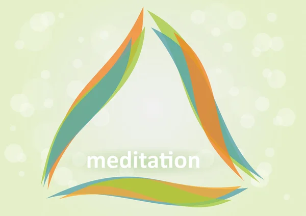 Meditazione — Vettoriale Stock