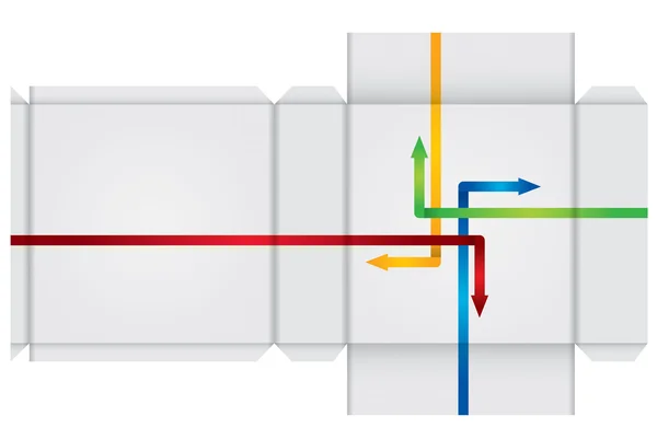 Modelo de caixa —  Vetores de Stock