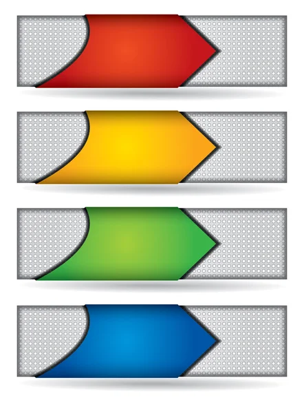 Ensemble d'en-tête ou de bannière — Image vectorielle