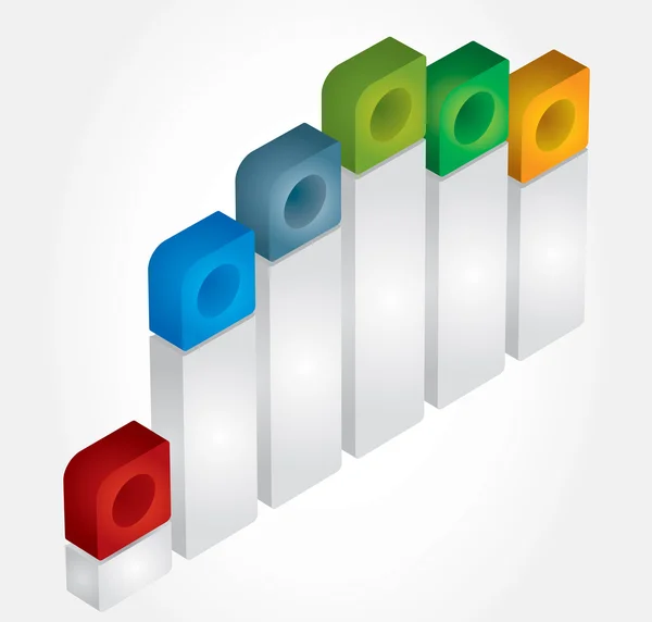 Diagram över utvecklingen — Stock vektor