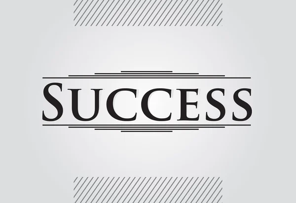 Success - vintage abstrac template — Stock Vector