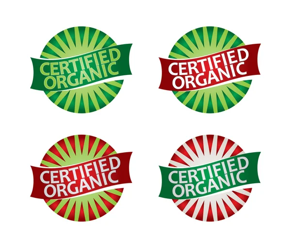 Set di etichette ecologiche — Vettoriale Stock
