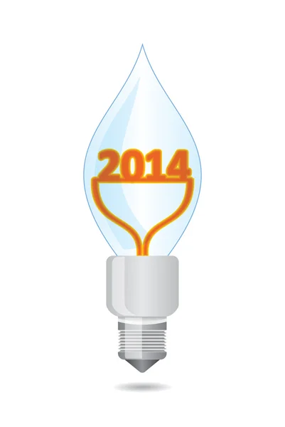 2014 - šťastný nový rok — Stockový vektor
