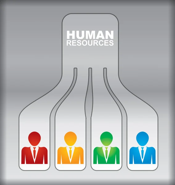 Conceito de Recursos Humanos — Vetor de Stock