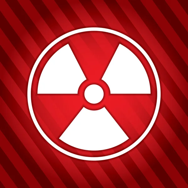 Danger - radioactive sign — Stock Vector