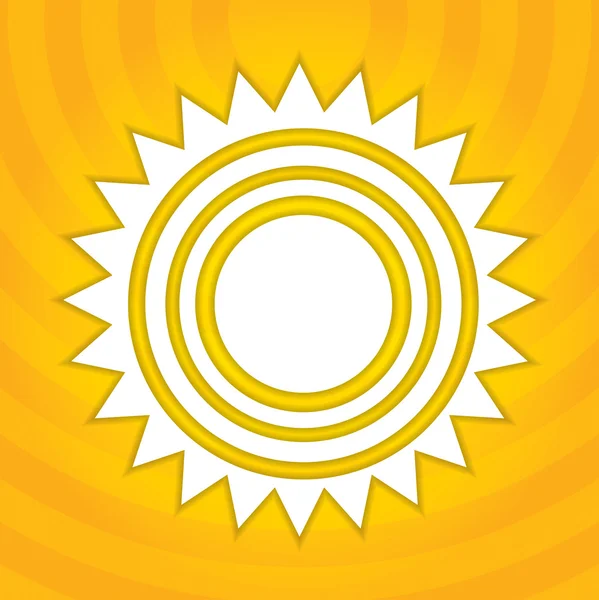 Abstracte zon illustratie — Stockvector
