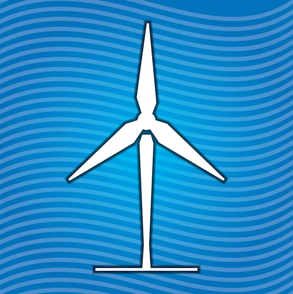 Signe d'énergie éolienne — Image vectorielle