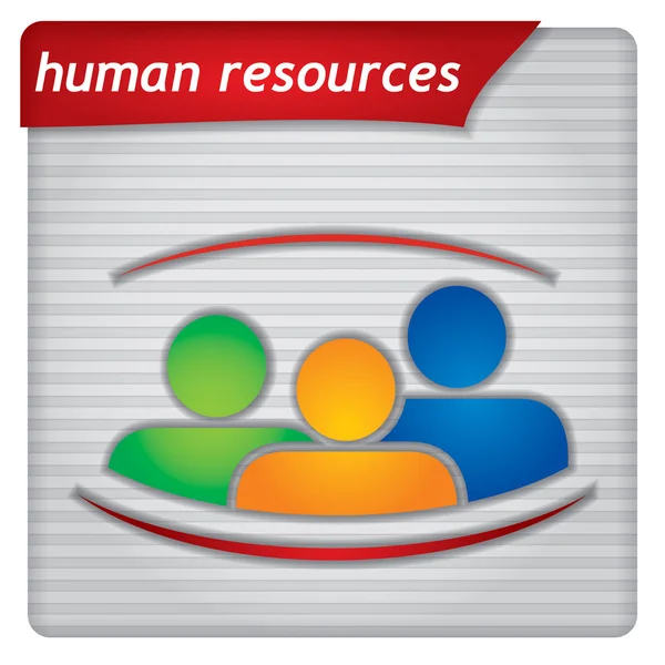 Modelo de apresentação - recursos humanos — Vetor de Stock