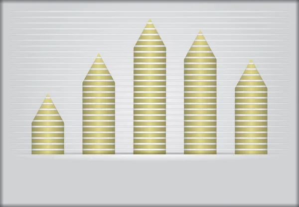 Gráfico de desenvolvimento — Vetor de Stock