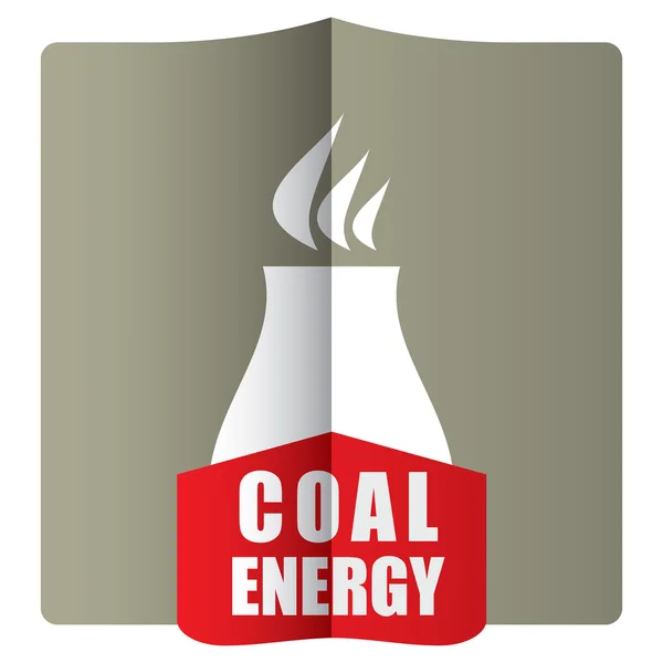 Coal energy concept — Stock Vector