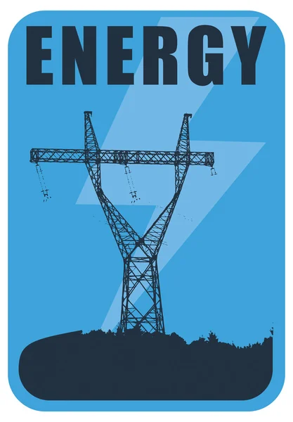 Modèle Énergie et énergie — Image vectorielle