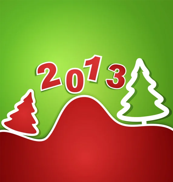 Vektor Urlaub Neujahr 2013 Hintergrund — Stockvektor