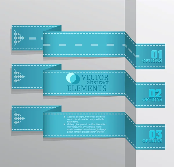 Banner vetorial moderno (Itens para Web, Design de negócios ) — Vetor de Stock