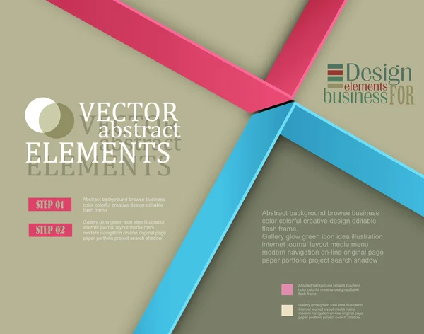 Modern vector-banner (Web Business Design elemek) — Stock Vector