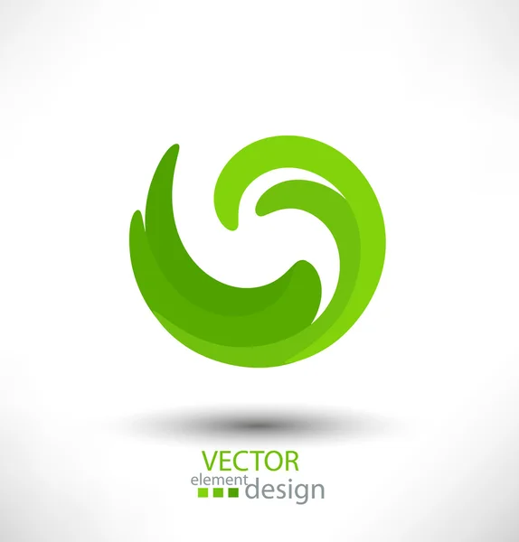 Abstract green vector design element for business — Stock Vector