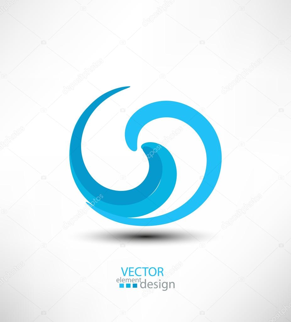 Abstract vector design element for business
