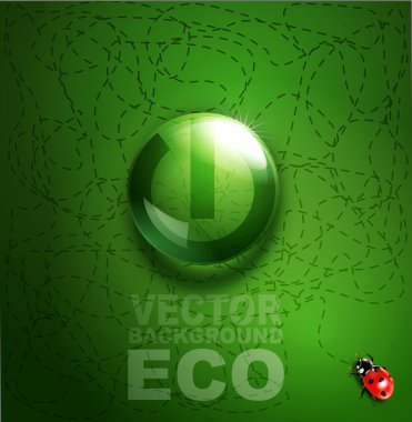 Vector öğesi için bir buttont şeklinde çevre tasarımı