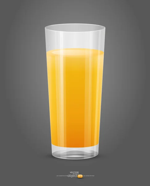 Glas sinaasappelsap — Stockvector
