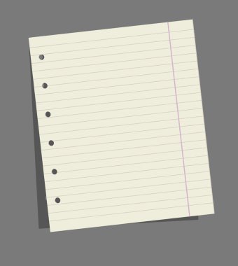 notlar için vektör alıştırma kitabı