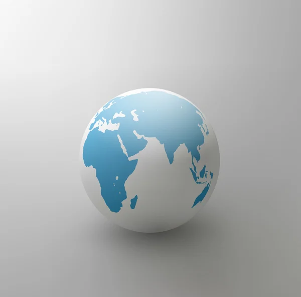 Grijze globe — Stockvector