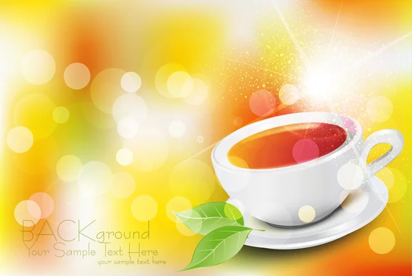 Vector háttér tea — Stock Vector