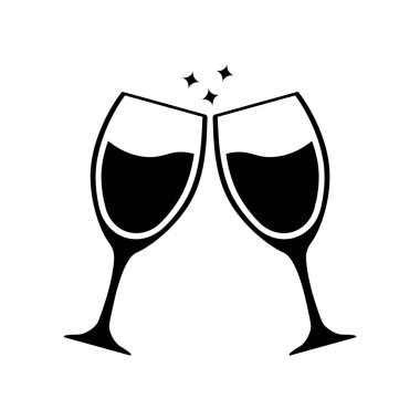 İki kadeh şarap ya da başka bir içki. İki kadeh tokuşturalım..