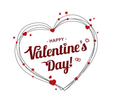 Sevgililer Günü kartı kalp özeti. Harfli satır çerçeveleri - Sevgililer Günün kutlu olsun.