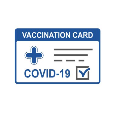 covid-19 'a karşı işaretli uluslararası aşı sertifikası.