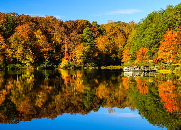 Crowders berg staatspark - north carolina Rechtenvrije Stockafbeeldingen