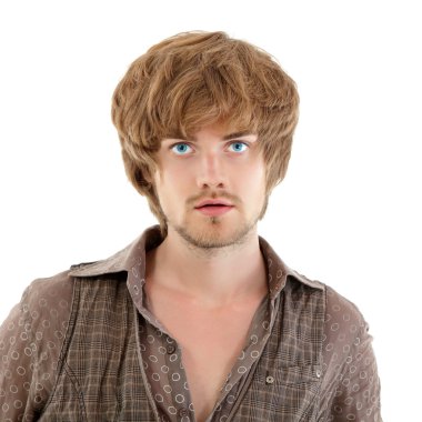 adam trendy yakışıklı beyaz izole