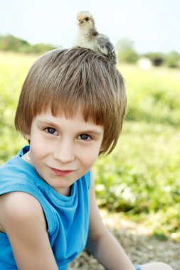 erkek doğmak onun baş doğa ile şirin