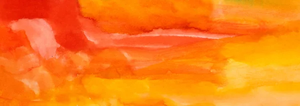 Banner orange background childish art drawing — Stock Photo, Image