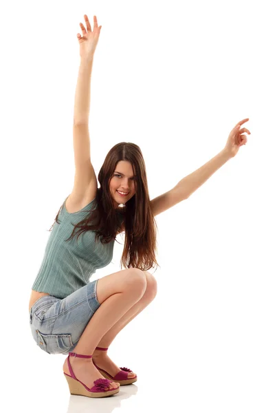 Teen girl cheerful — Stock Photo, Image