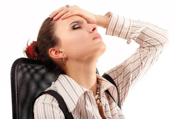 Business woman tired depressed — Stock Photo, Image