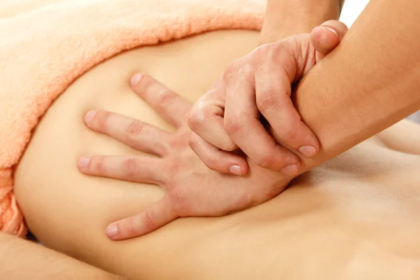 Massage vrouw jonge — Stockfoto