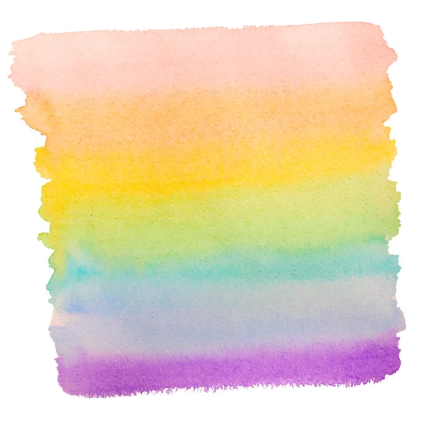 Rainbow watercolor edge — Stock Photo, Image