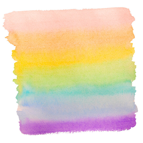 Rainbow watercolor edge