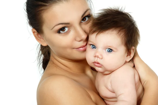 Mère avec bébé mignon — Photo